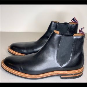 J. Crew Oar Stripe Chelsea Boot in Italian Leather